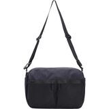 Black Canvas Leather