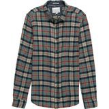 denim and flower mens flannel