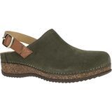 Olive Embossed Suede