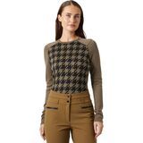 Sepia Houndstooth Aop