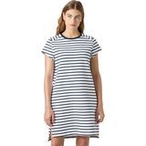 White Navy Stripe