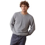 Heather Grey Stripe