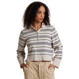 Oatmeal heather/ turbulence stripe