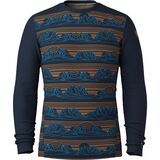 Deep Navy Geo Peaks