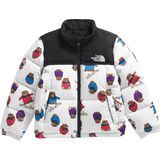 TNF White Nuptse Bears Print