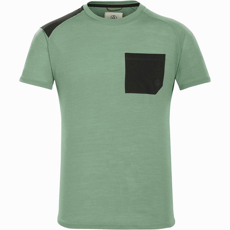 Alps & Meters - Touring Crew Short-Sleeve Shirt - Men's - Muted Green