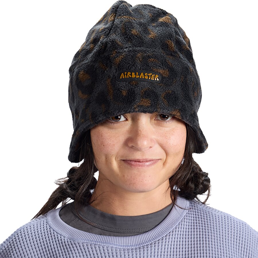 Мужской головной убор Airblaster Dropdown Fleece Hat, цвет: Чёрный леопардовый