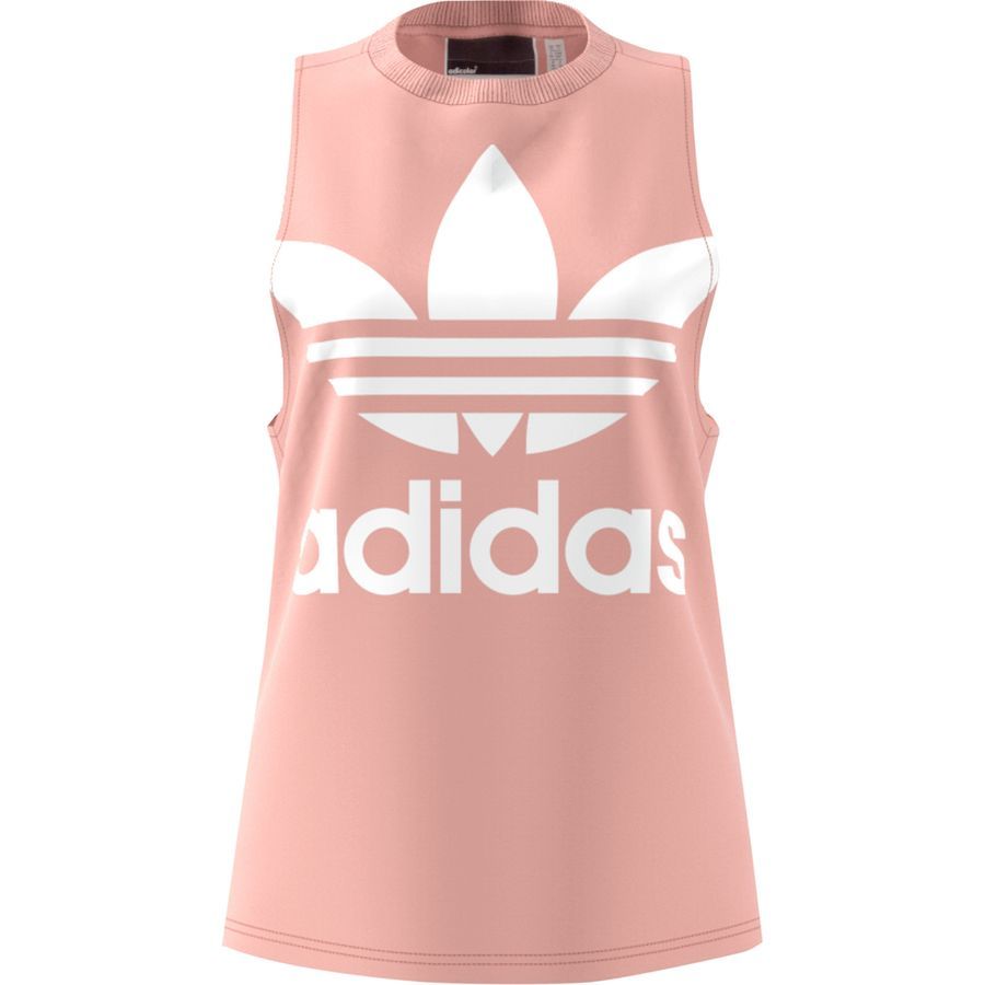 Adidas White Trefoil Tank Top CE5580 | Stuarts London