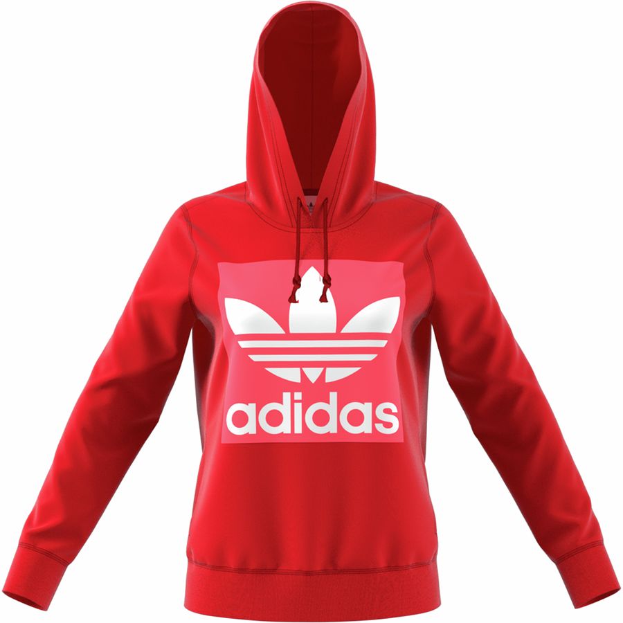 adidas trefoil hoodie women's