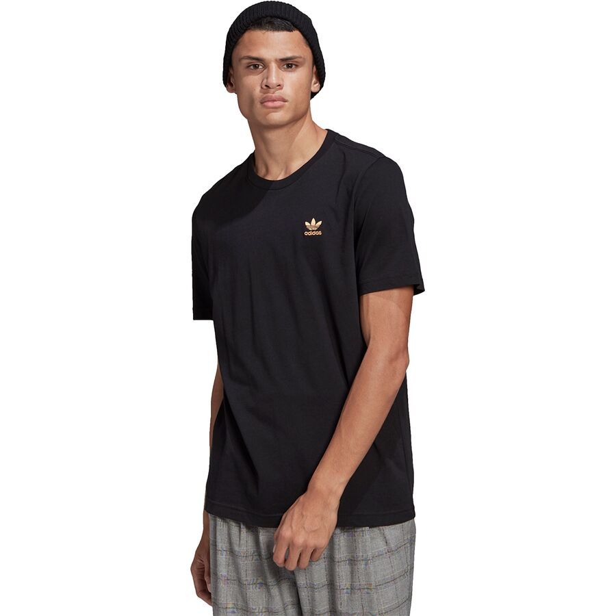 black and orange adidas shirt