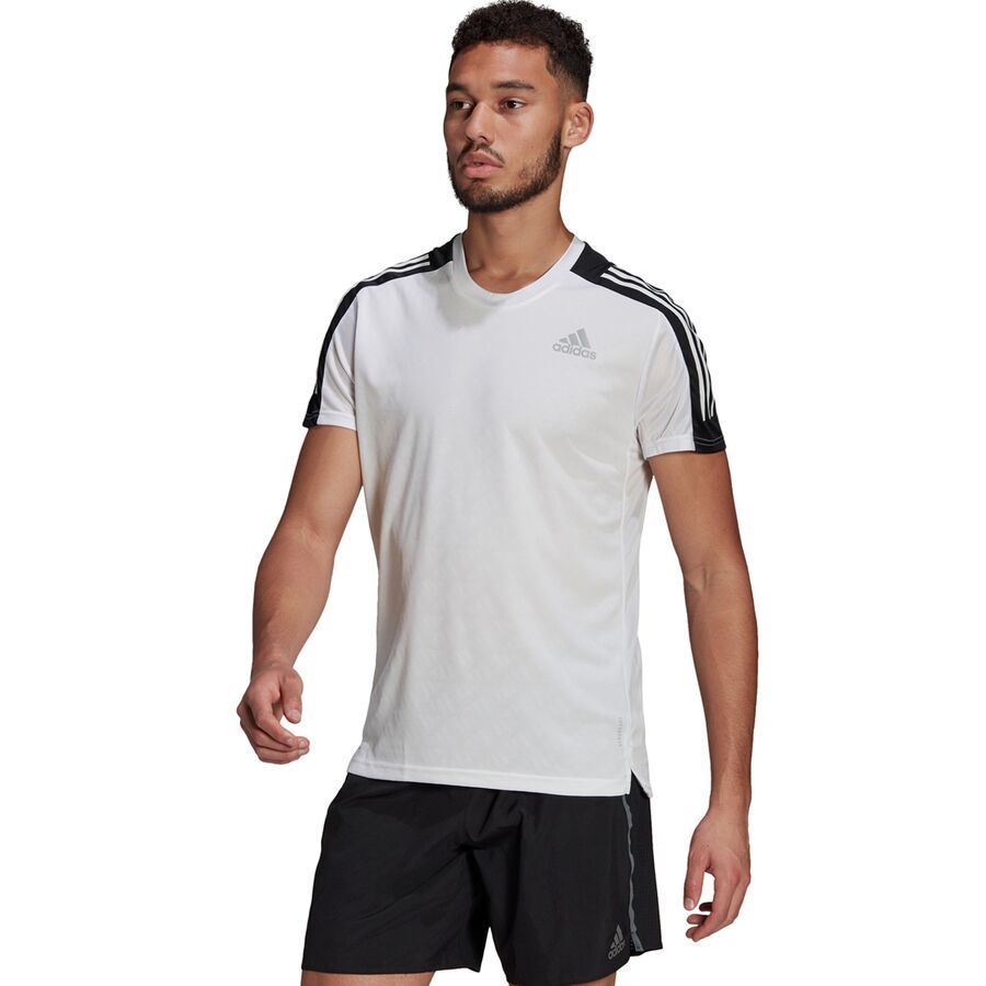 Adidas Own The Run 3S T-Shirt - Men's Adidas Own The Run 3S T-Shirt - Men's