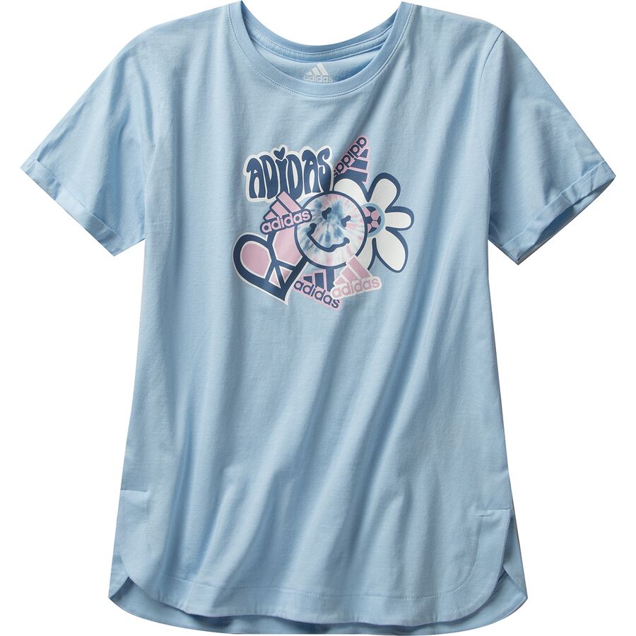 Rolled Sleeve Graphic Short-Sleeve T-Shirt - Girls'