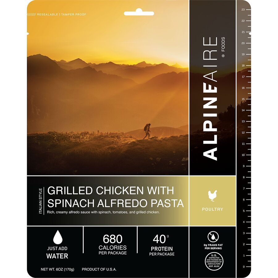 Grilled Chicken with Spinach Alfredo Pasta