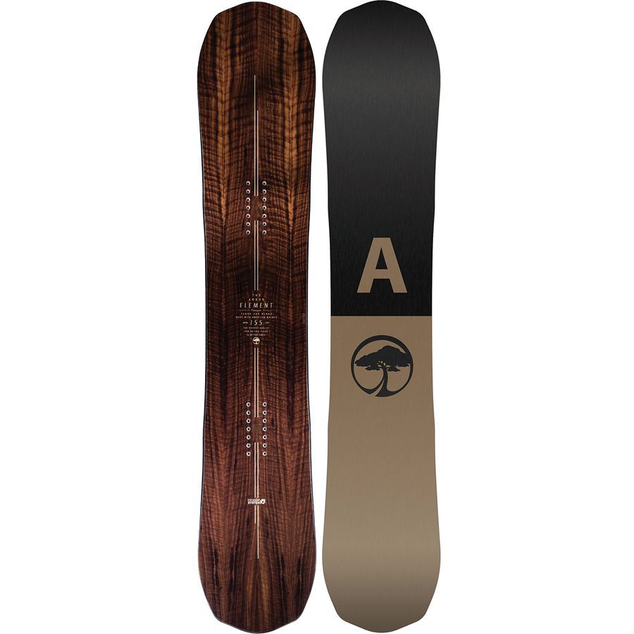 arbor element black rocker snowboard 2020