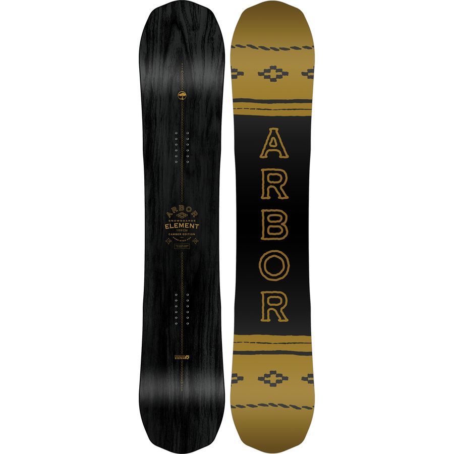 Arbor Element Black Camber Snowboard Wide Snowboard