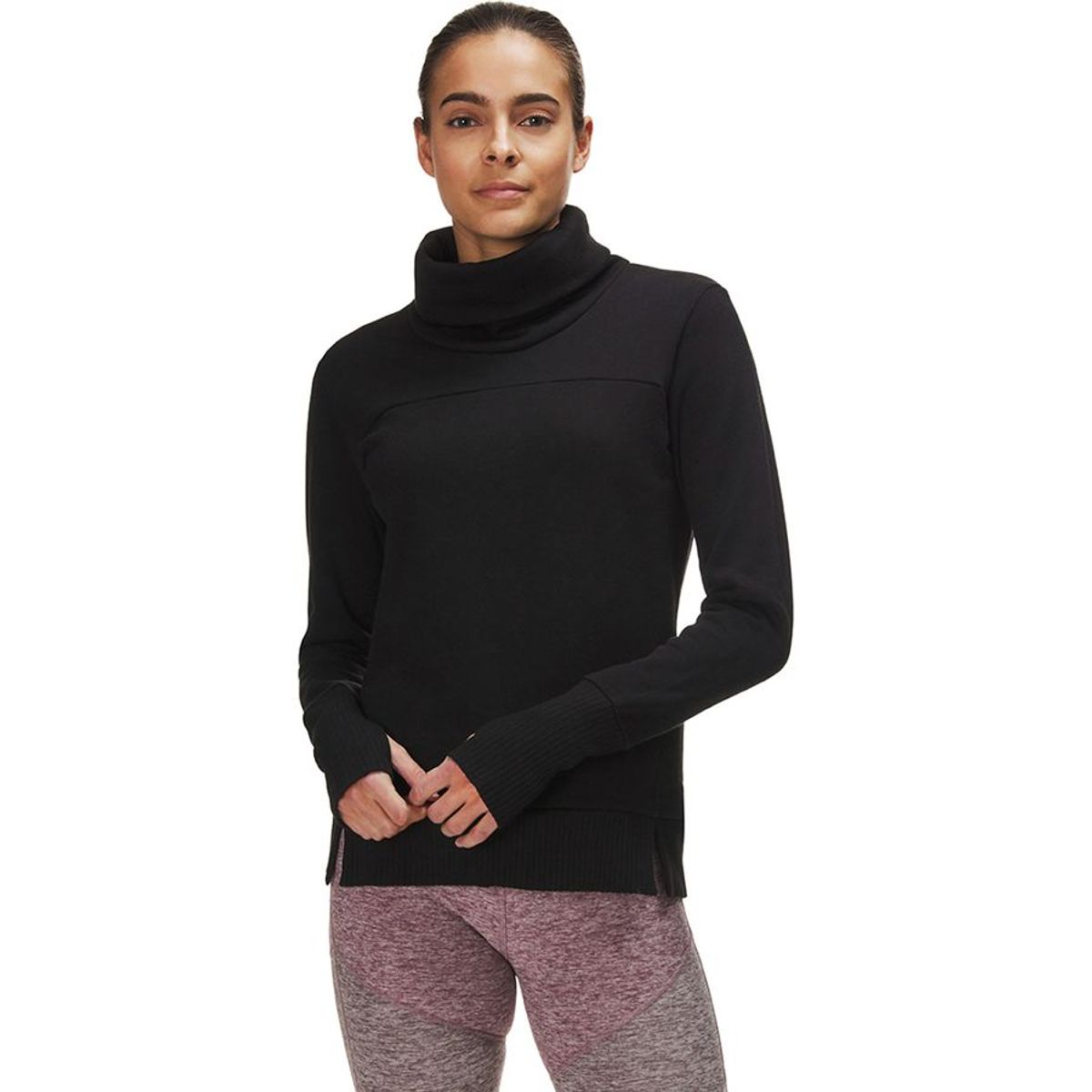alo yoga haze turtleneck sweatshirt