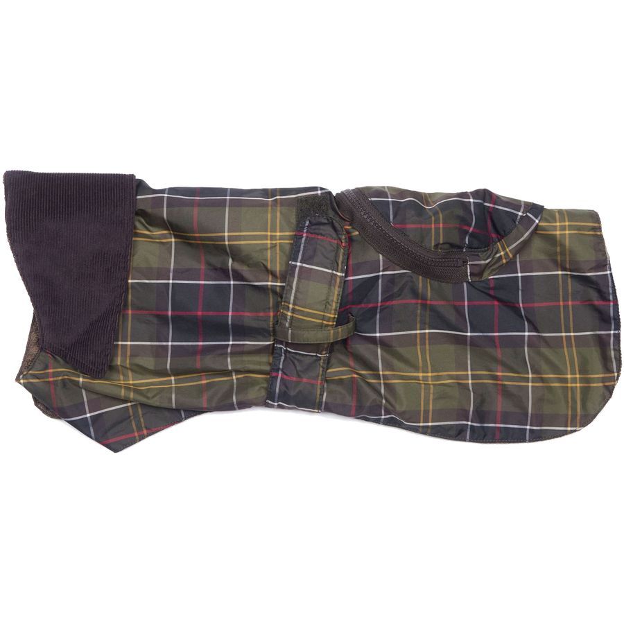 Barbour Tartan Waterproof Pack Away Dog Coat Hike & Camp
