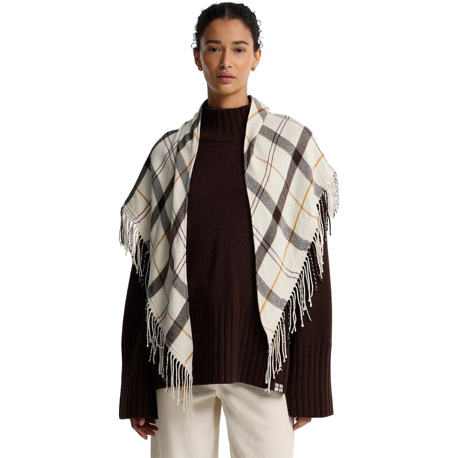 Мужской шарф Barbour Kirklees Tartan, цвет: Экрю приглушённый
