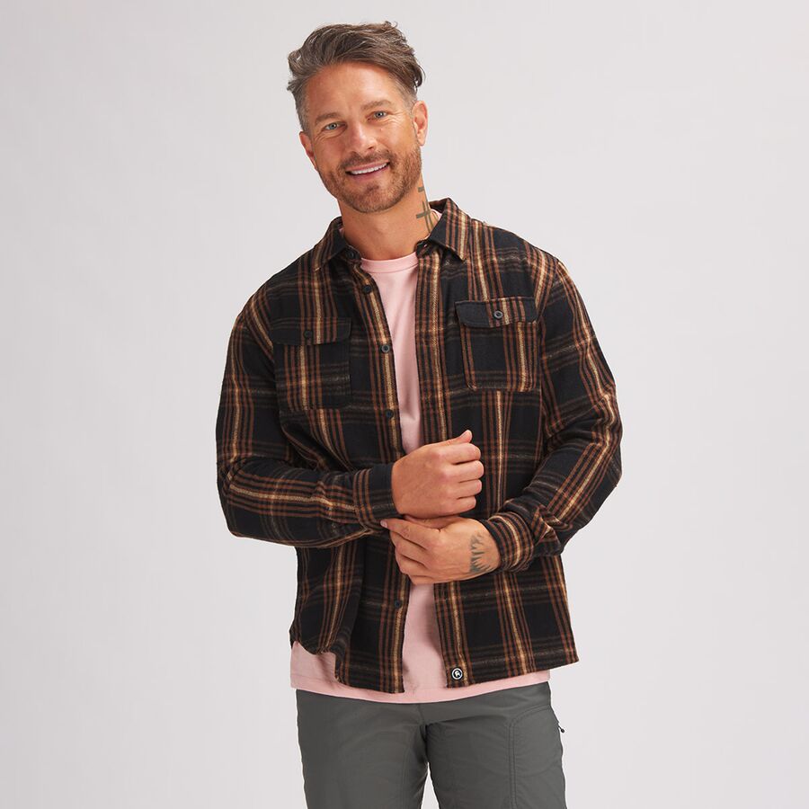 Flannel Button Down Shirt - Men's