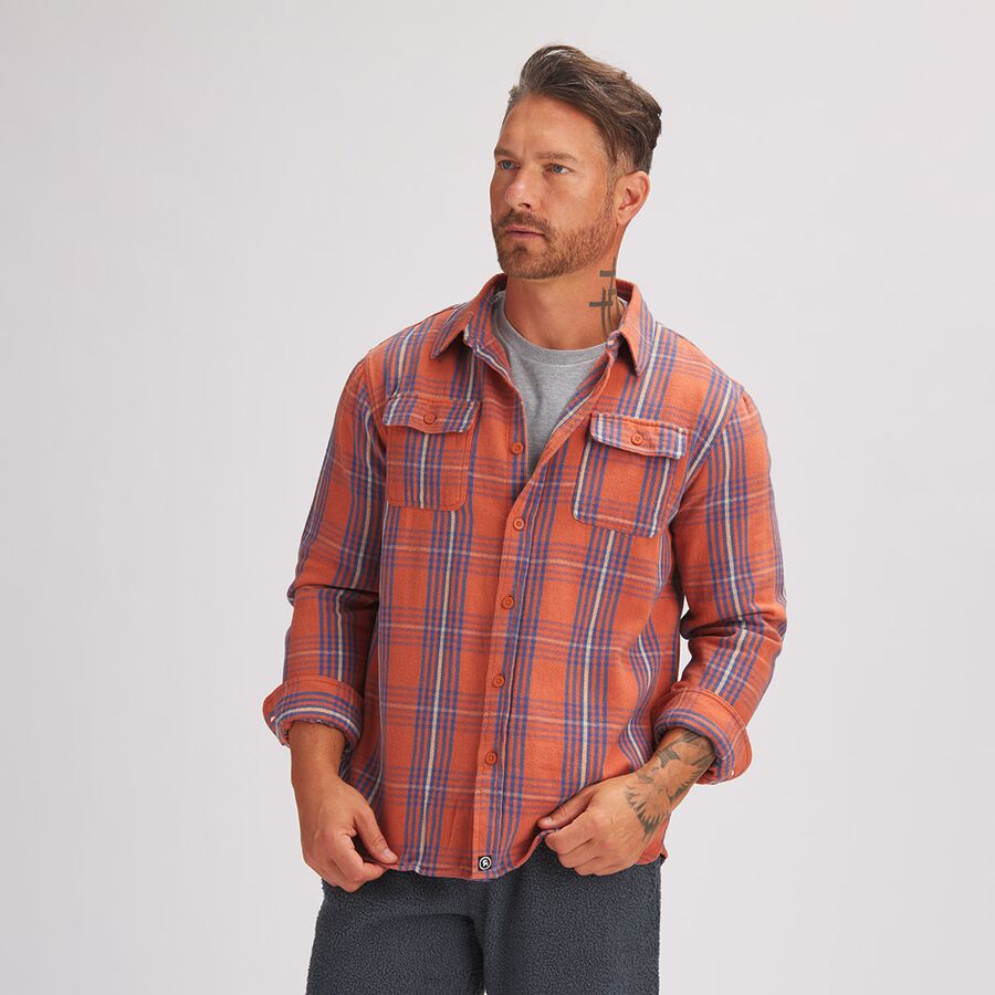 Flannel Button Down Shirt - Men's