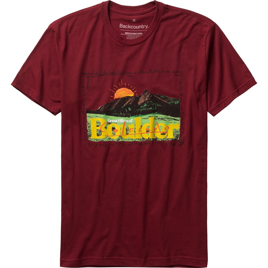 Great Hikes of Boulder T-Shirt - Men's