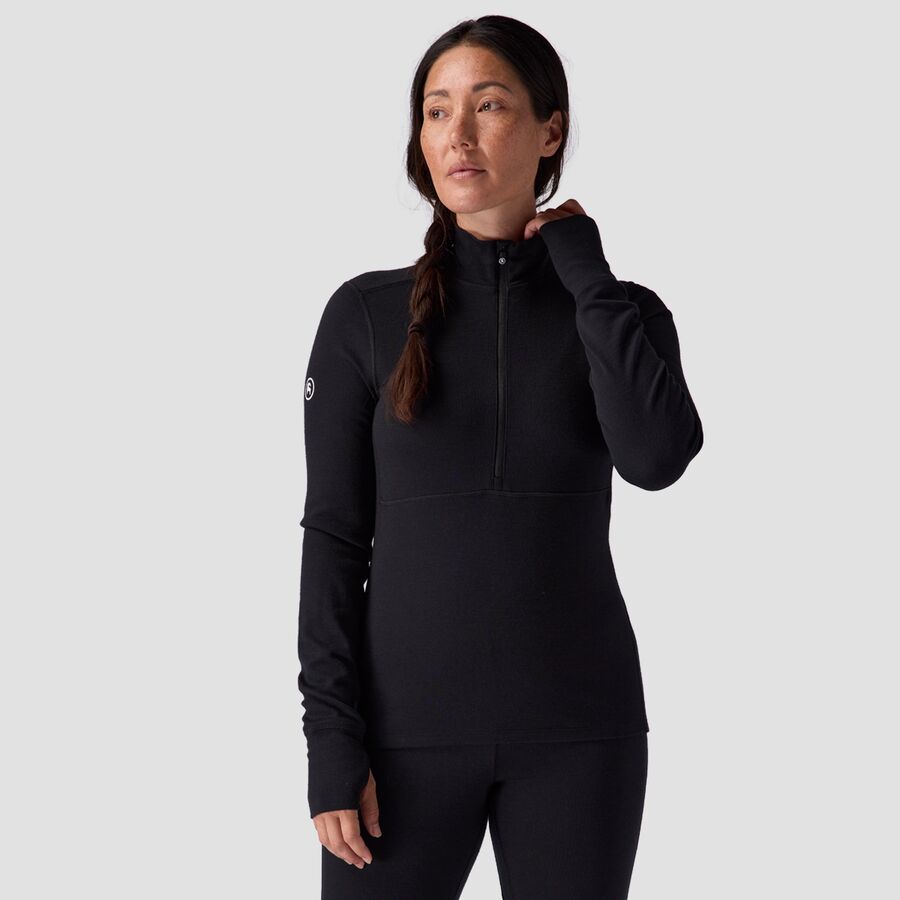 Cedars RWS Merino Mid-Wt Baselayer 1/4-Zip Top - Women's