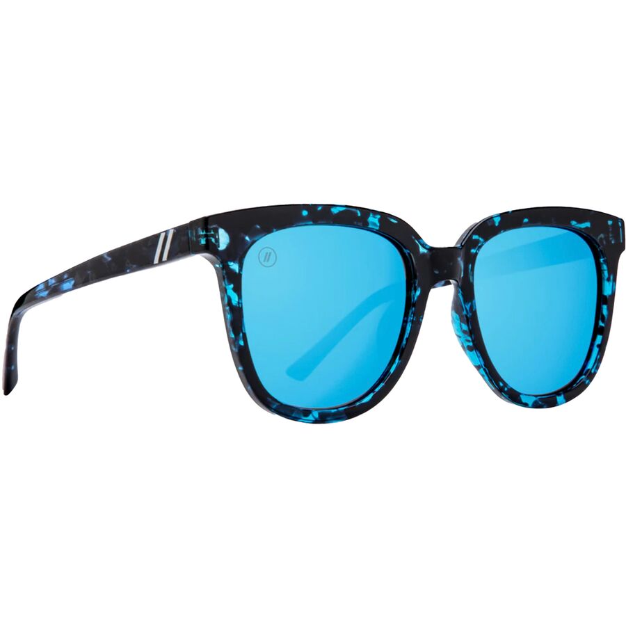 Blenders Eyewear Men's Wayfarer Sunglasses - Polarized, UV Protection, Matte Black Frame