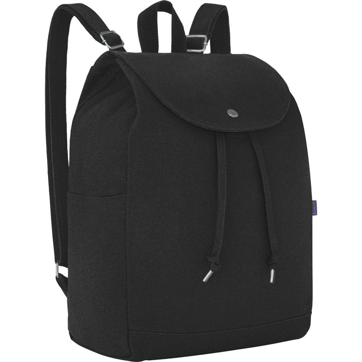 black drawstring backpack women's