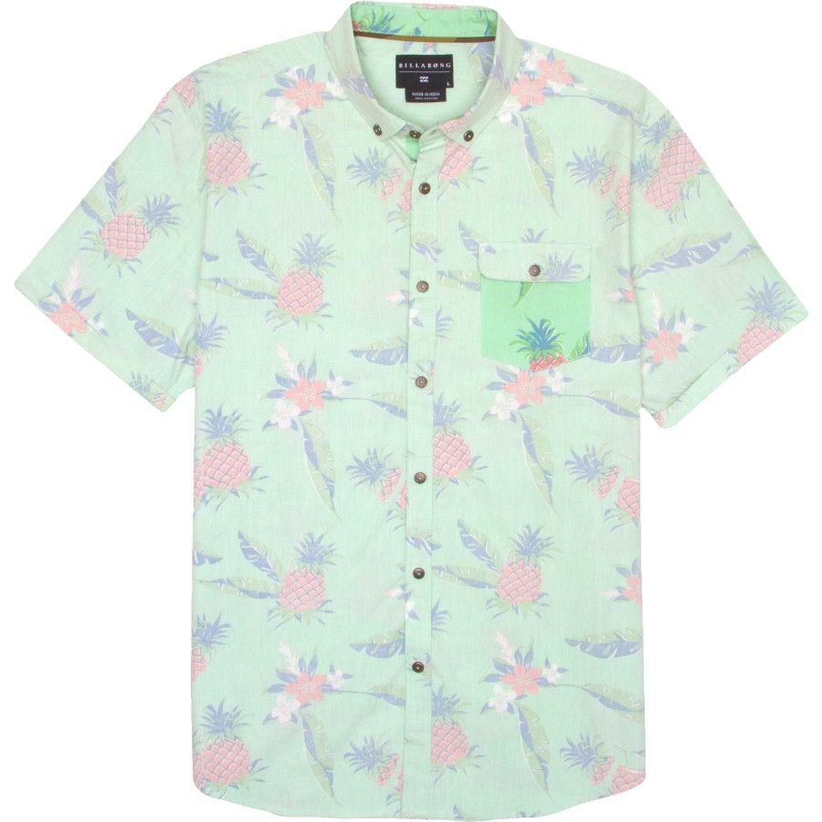 Billabong Pineapples Shirt ShortSleeve Men's Clothing