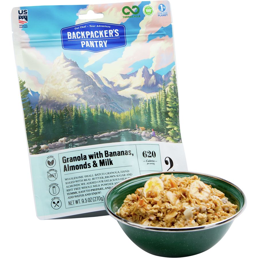 Backpacker's Pantry Granola with Bananas & Milk