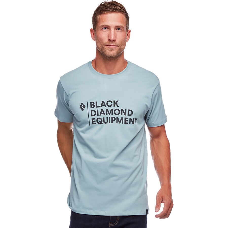 Black Diamond Stacked Logo T-Shirt - Mens