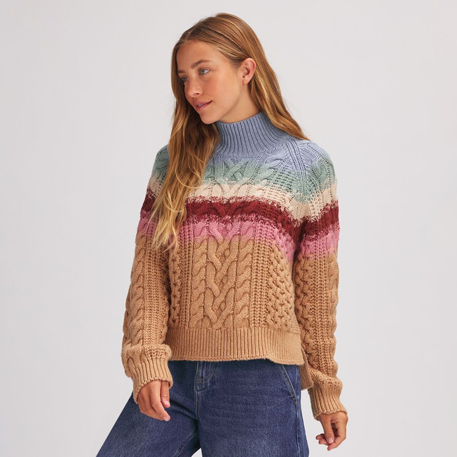Ombre Turtleneck Sweater - Women's