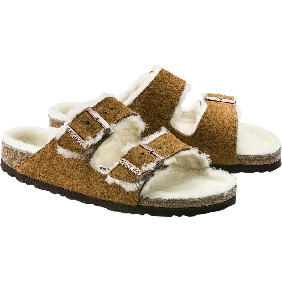 women's arizona soft sandals in mink