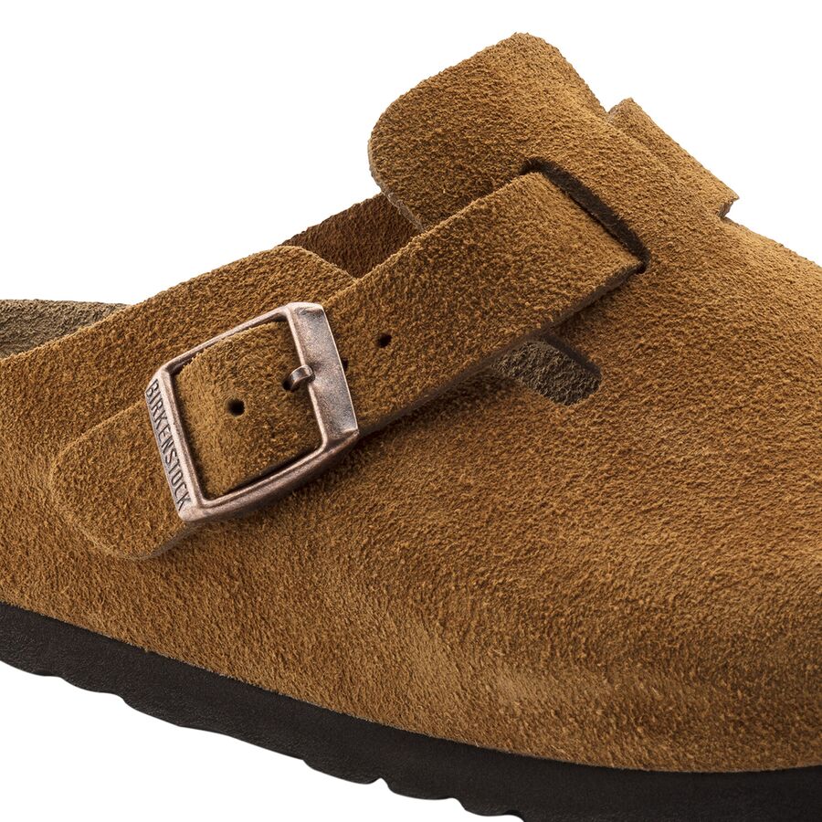 Birkenstock Boston Soft Footbed Suede Narrow Clog - Women's | Backcountry.com