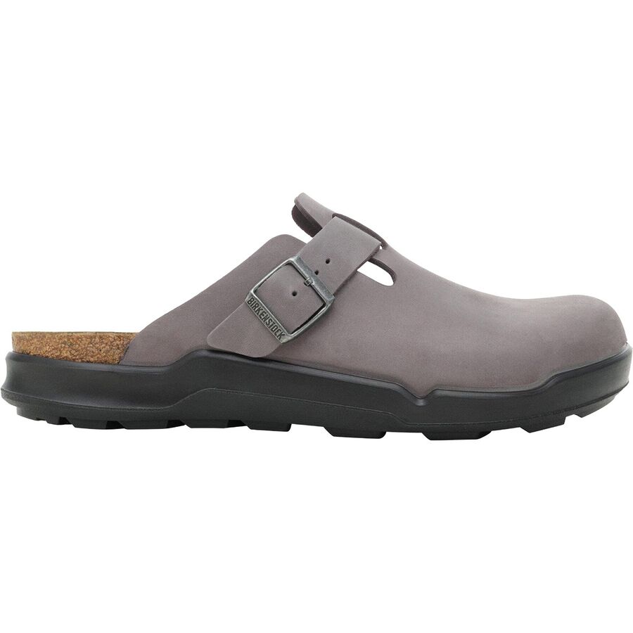 Мужские сабо Birkenstock Boston CT, цвет: Железный кожаный