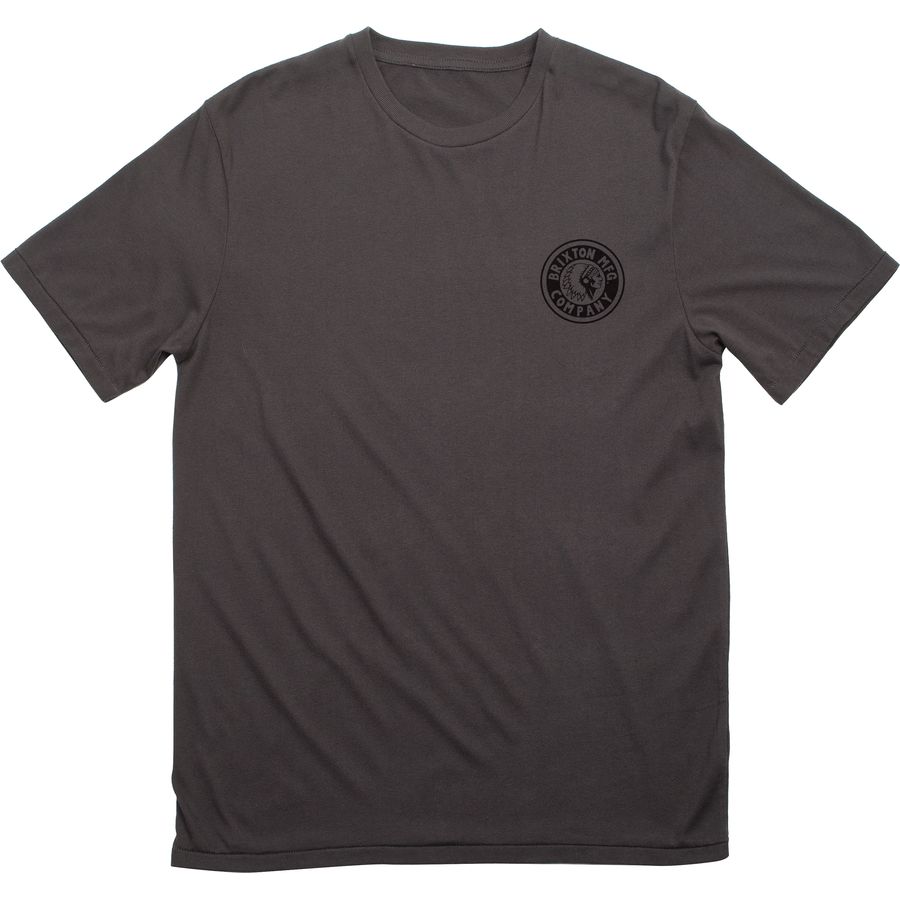 Brixton Rival Stamp T-Shirt - Men's T-Shirts in Cream Bison Garment D