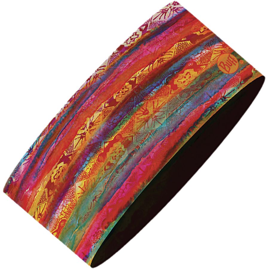 Bandana Buff CoolNet UV Wide Headband - Femme - Gris - Technologie Fastwick Respirante - Réfléchissant Nuit