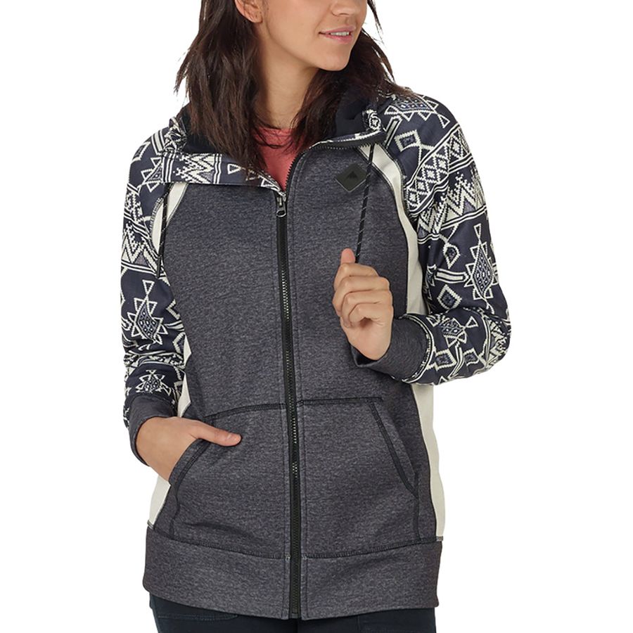 Burton Women’s Scoop Hoodie – DRYRIDE Thermex Fleece, Quick-Dry, Thumbholes - View #3