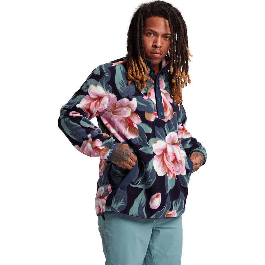 men's burton hearth fleece anorak