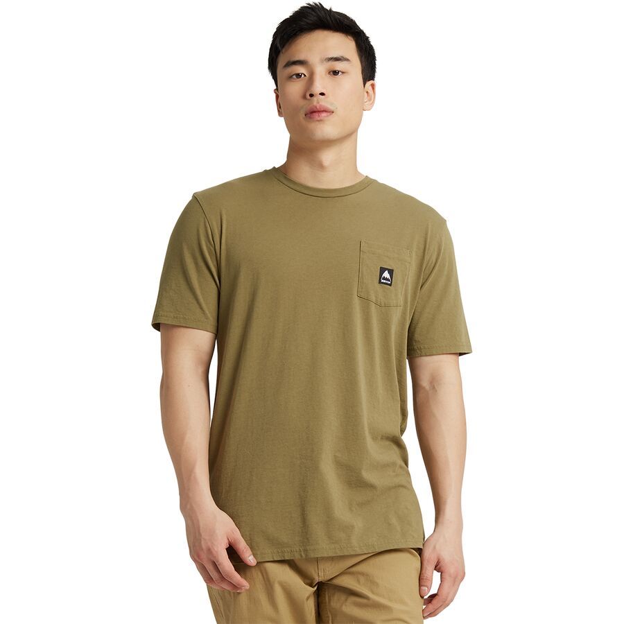 Burton Womens Classic Pocket Short Sleeve Small Gray Heather