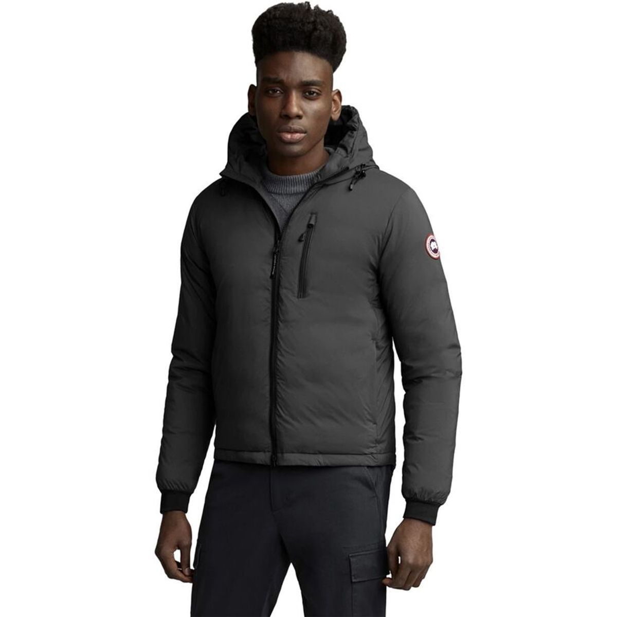 Canada Goose Lodge Matte Finish Down Hooded Jacket - Men's ...