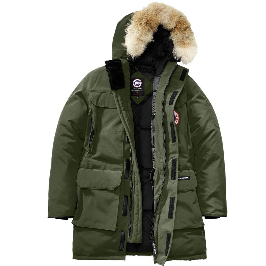 Mens Winter Parka With Fur Hood Man Long Down Jackets And