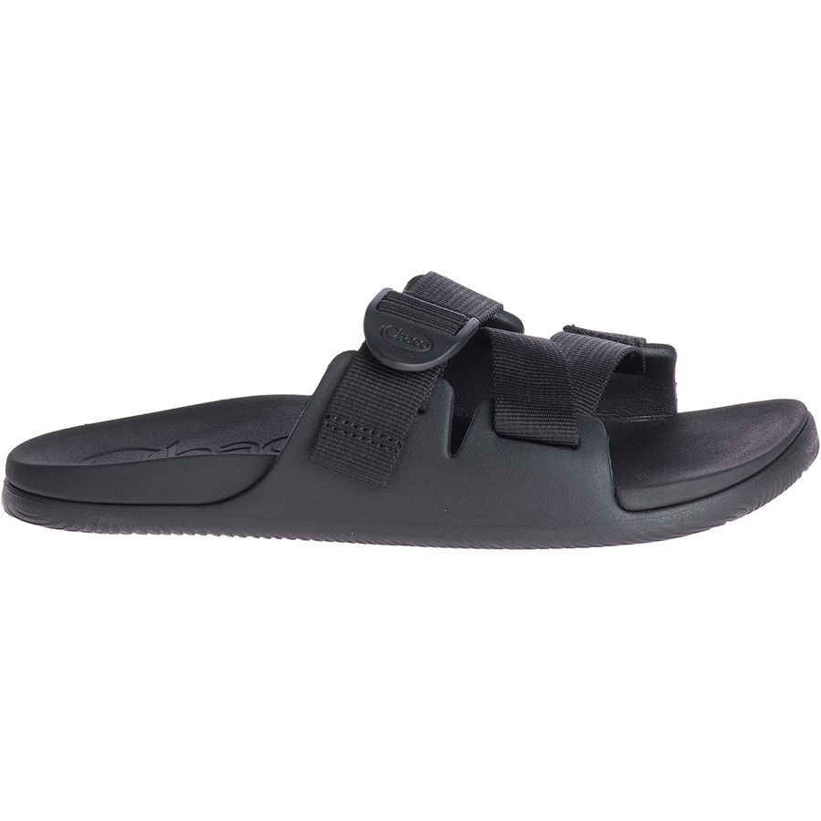 grey chaco slides
