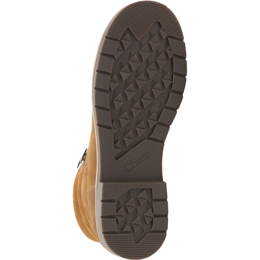 Chaco Cataluna Donna Scarpe Da Trekking Mid Lace - Pelle Impermeabile Nero - Taglia 38 EU