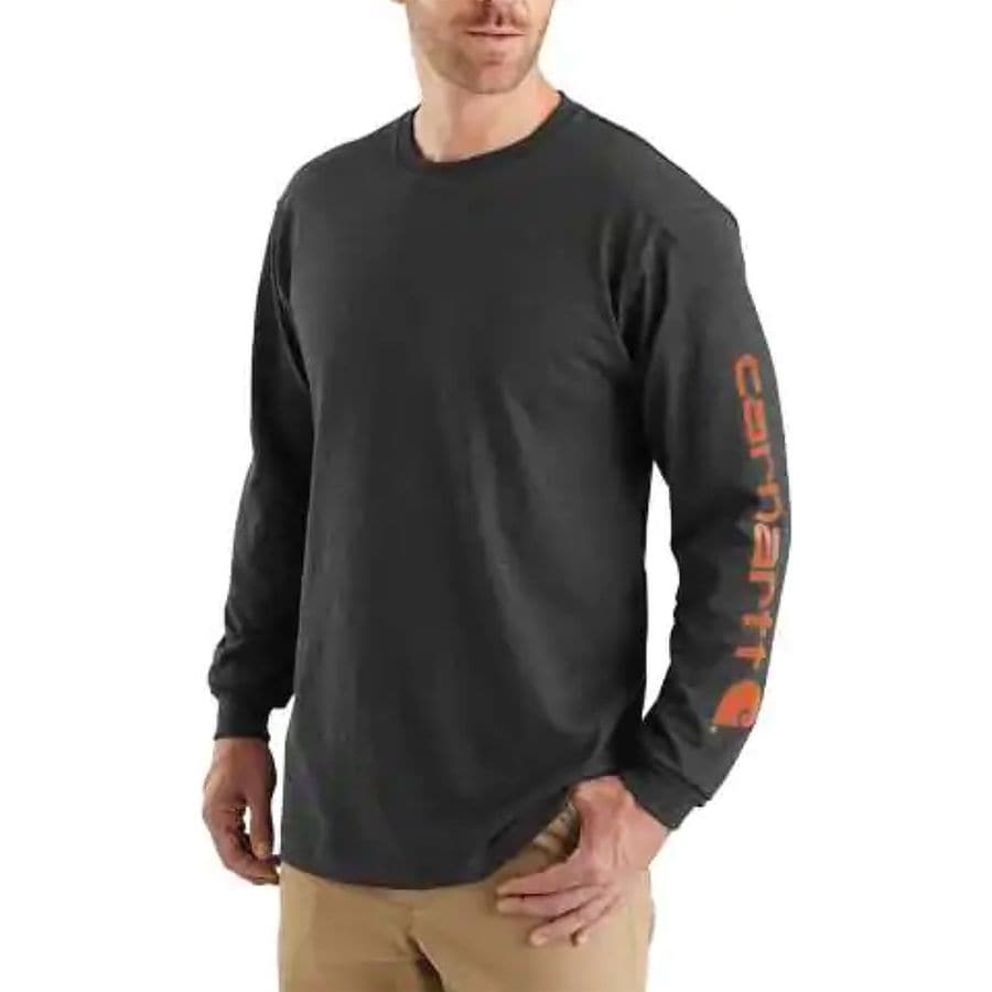 Carhartt Signature Sleeve Logo Long-Sleeve T-Shirt - Men's ...