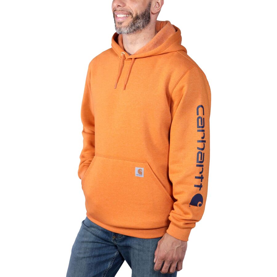 Carhartt Midweight Signature Sleeve Hooded Sweatshirt - Men's - Clothing