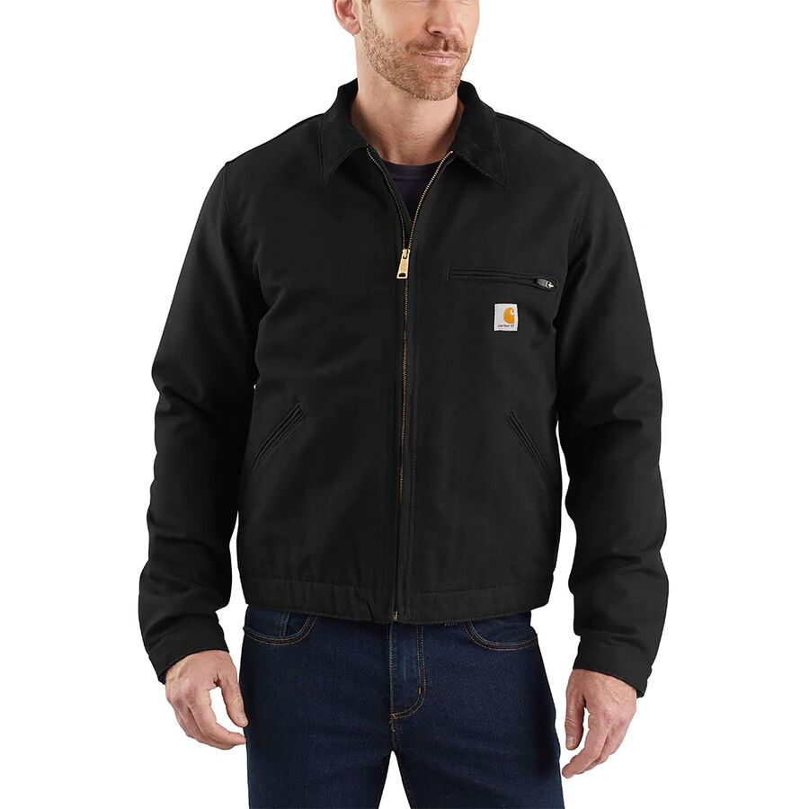 Мужская куртка Carhartt Duck Detroit, цвет: Чёрный