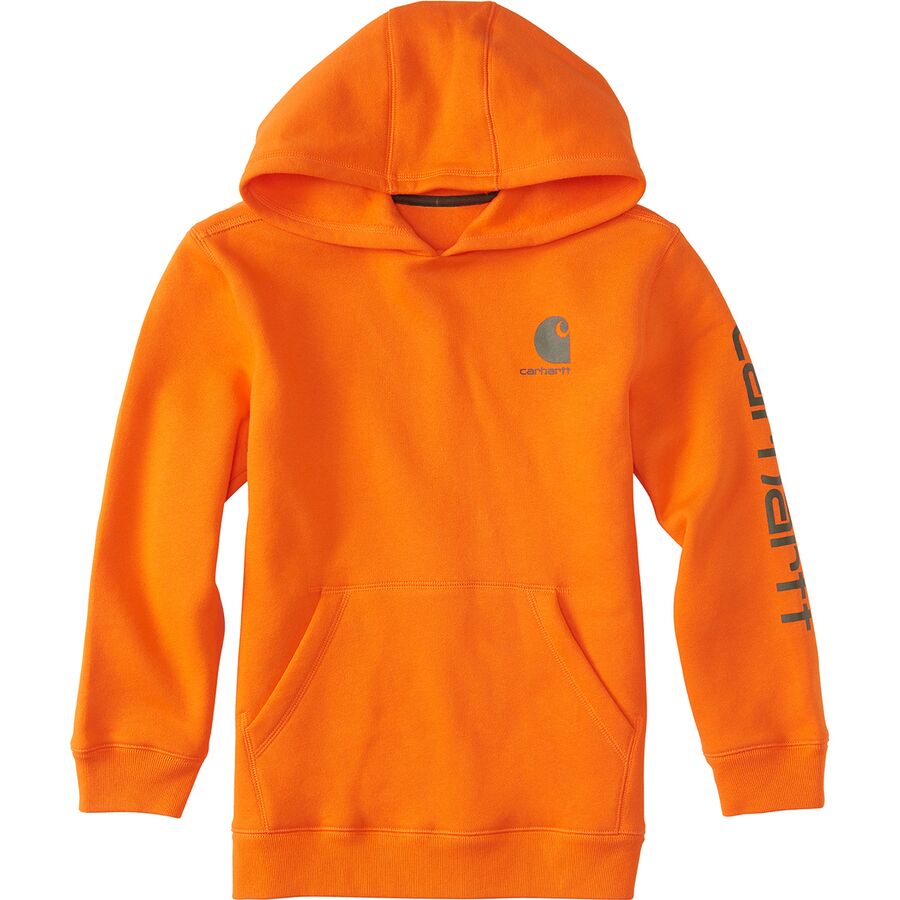 Carhartt - Fleece Long-Sleeve Logo Sweatshirt - Kids' - Carhartt Blaze Orange