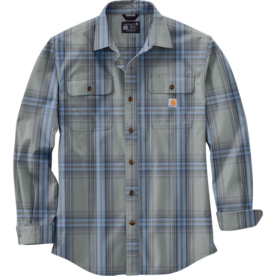 Loose Fit HW Flannel Long-Sleeve Plaid Shirt - Men's