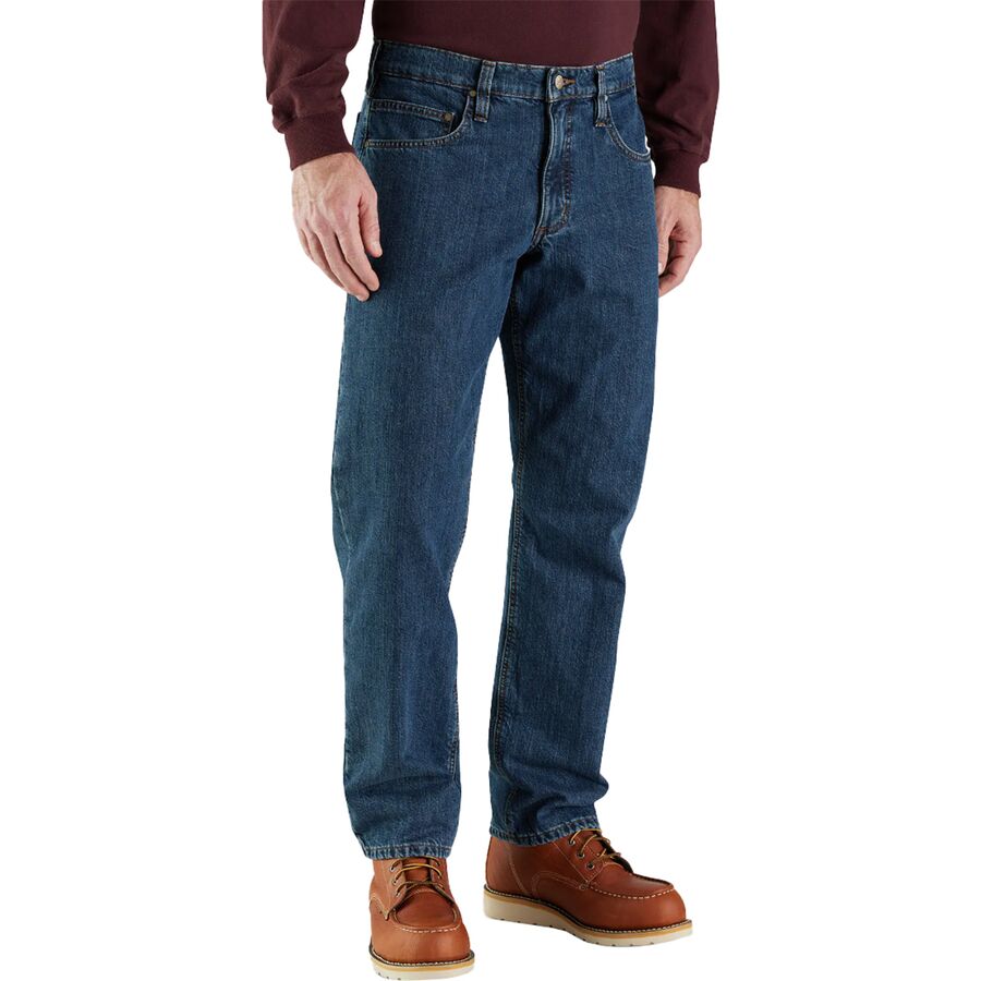 Relaxed Fit Flannel-Lined 5-Pocket Jean - Men's